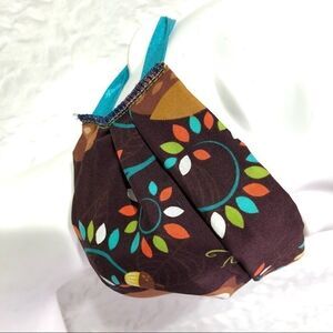 Owl leaves brown face mask PPE protection cover